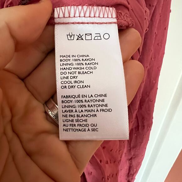 Urban Outfitters Clip Dot Smocked Long Sleeve Romper SZ M - Picture 10 of 10